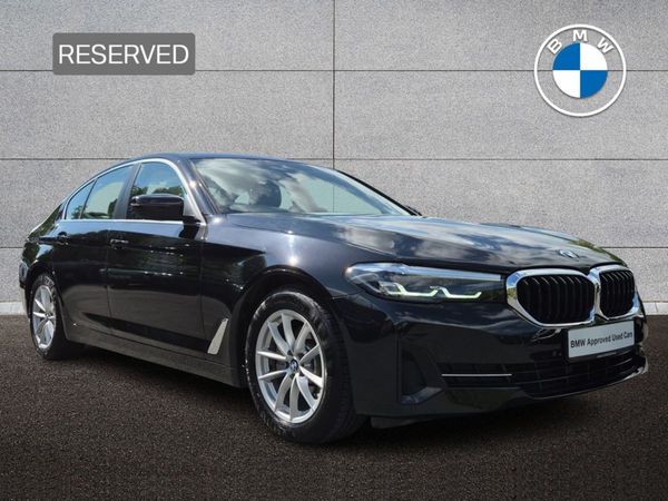 BMW 5-Series Saloon, Diesel Hybrid, 2022, Black