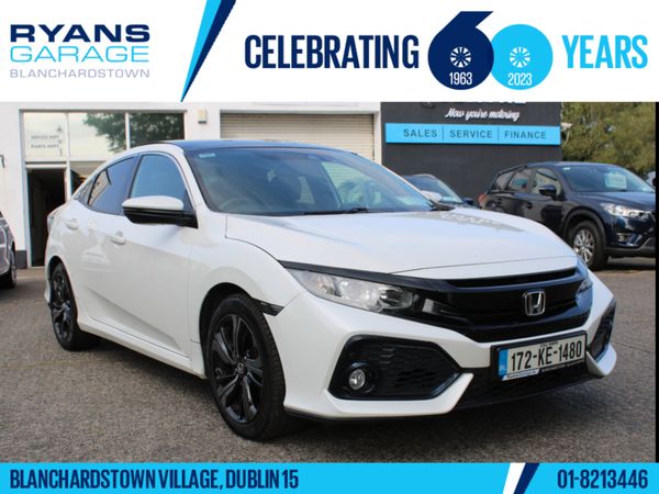 Honda Civic Hatchback, Petrol, 2017, White