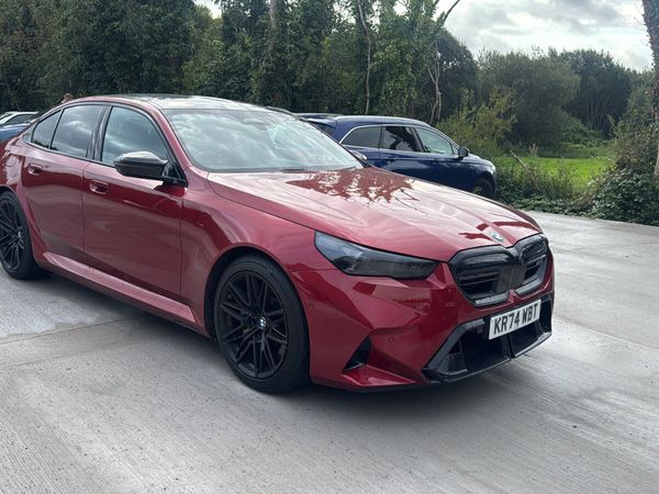 BMW M5 Saloon, Petrol Hybrid, 2024, Red