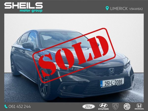 Honda Civic Hatchback, Petrol Hybrid, 2025, Black