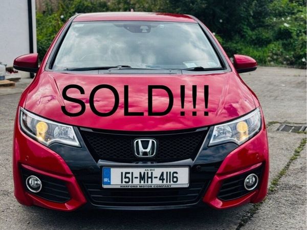 Honda Civic Hatchback, Diesel, 2015, Red