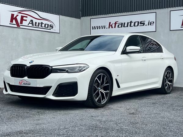 BMW 5-Series Saloon, Diesel Hybrid, 2022, White