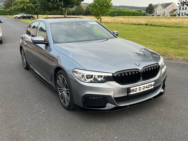 BMW 5-Series Saloon, Petrol Plug-in Hybrid, 2018, Blue