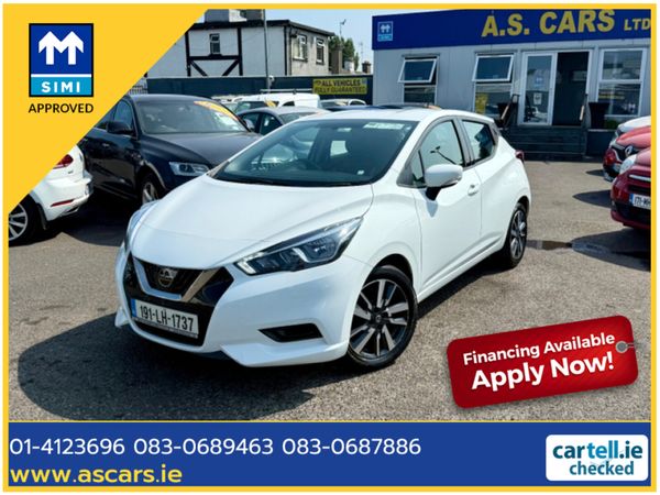 Nissan Micra Hatchback, Petrol, 2019, White