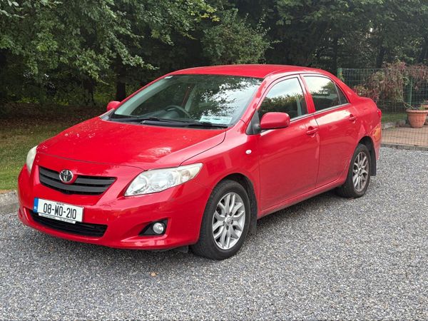 Toyota Corolla Saloon, Petrol, 2008, Red