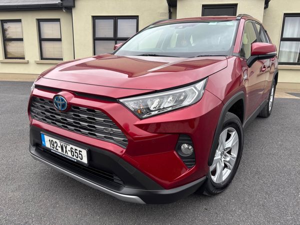 Toyota RAV4 SUV, Petrol Hybrid, 2019, Red