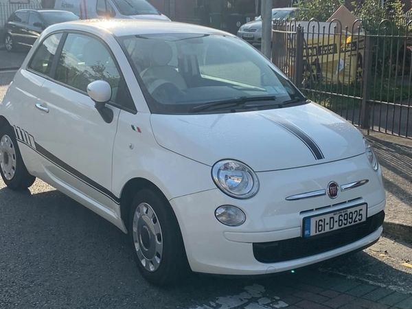 Fiat 500 Hatchback, Petrol, 2016, White