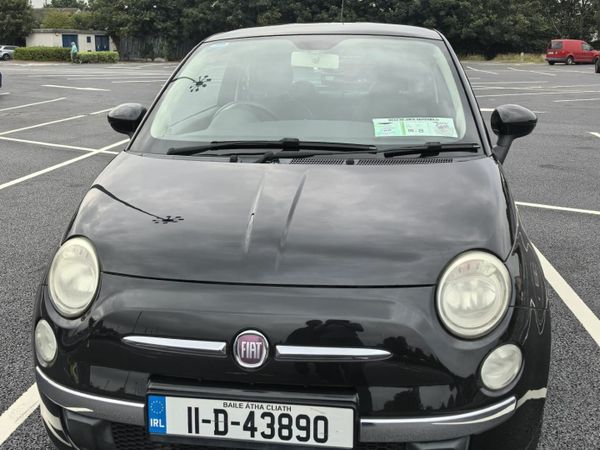 Fiat 500 Hatchback, Petrol, 2011, Black