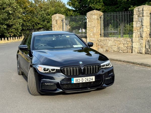 BMW 5-Series Saloon, Petrol Plug-in Hybrid, 2018, Black