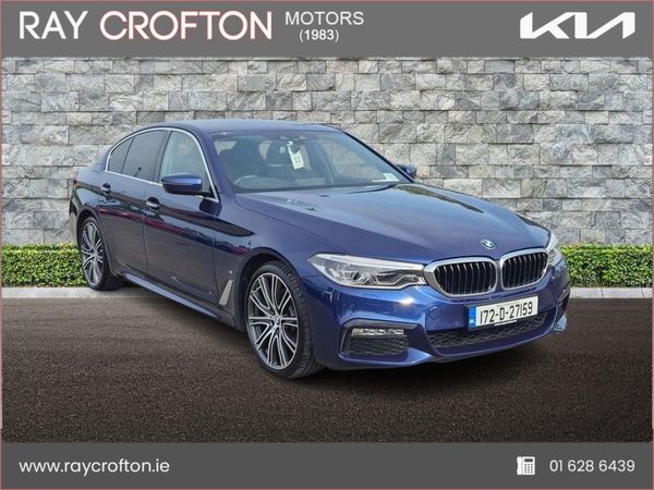BMW 5-Series Saloon, Petrol Plug-in Hybrid, 2017, Blue