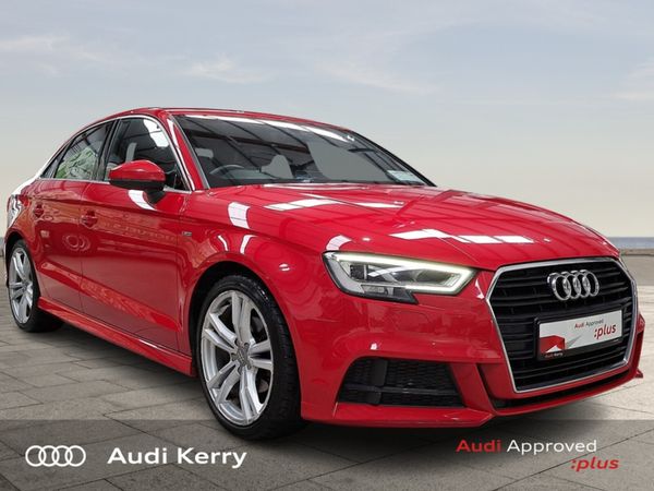 Audi A3 Saloon, Petrol, 2018, Red