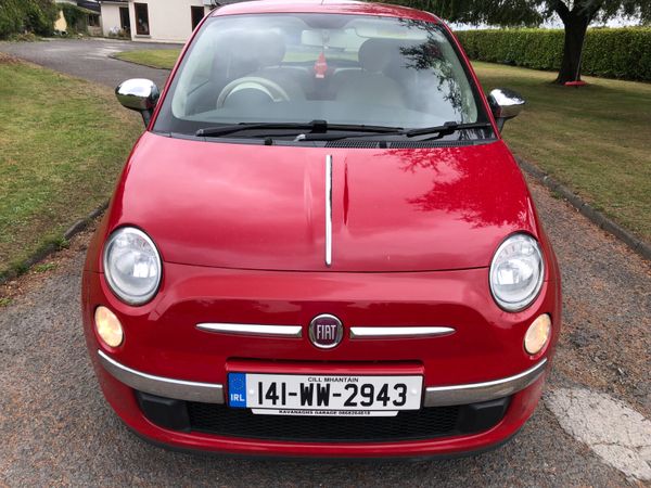 Fiat 500 Hatchback, Petrol, 2014, Red