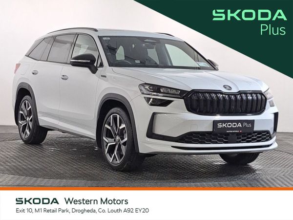 Skoda Kodiaq SUV, Petrol Plug-in Hybrid, 2025, White