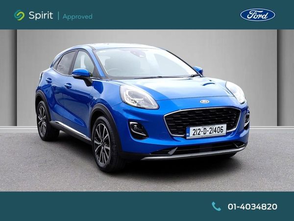 Ford Puma MPV, Petrol Hybrid, 2021, Blue