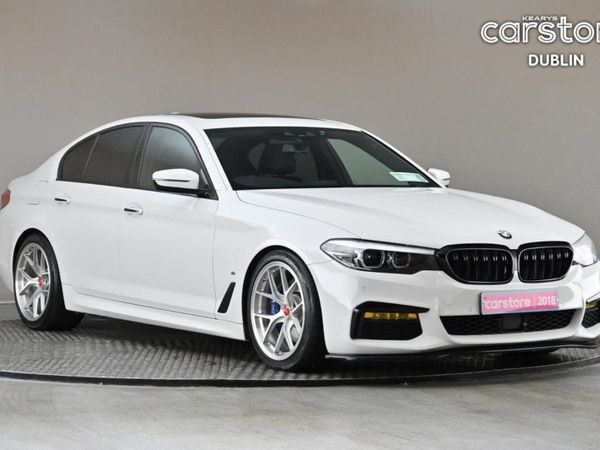 BMW 5-Series Saloon, Petrol Plug-in Hybrid, 2018, White