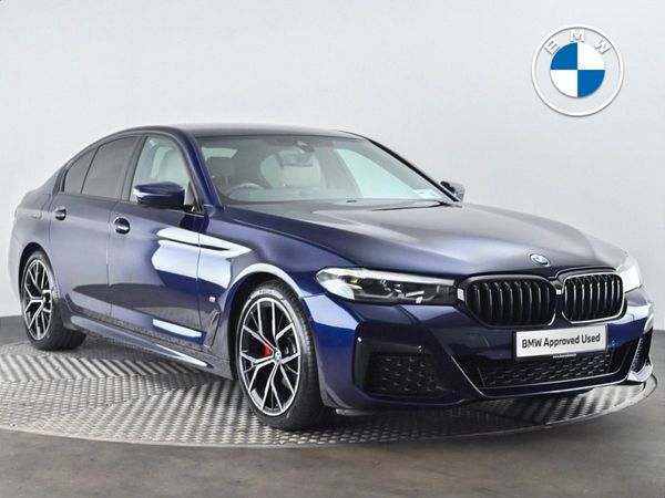 BMW 5-Series Saloon, Diesel Hybrid, 2022, Blue
