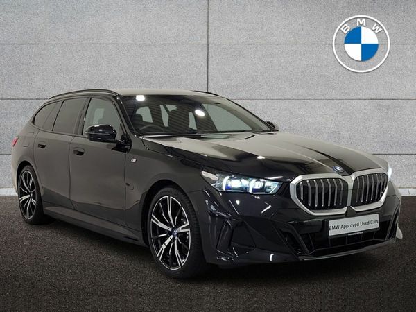 BMW 5-Series Estate, Petrol Plug-in Hybrid, 2025, Black