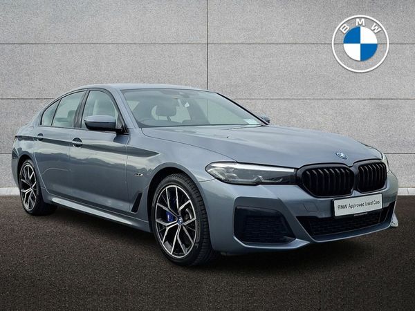 BMW 5-Series Saloon, Petrol Plug-in Hybrid, 2022, Blue