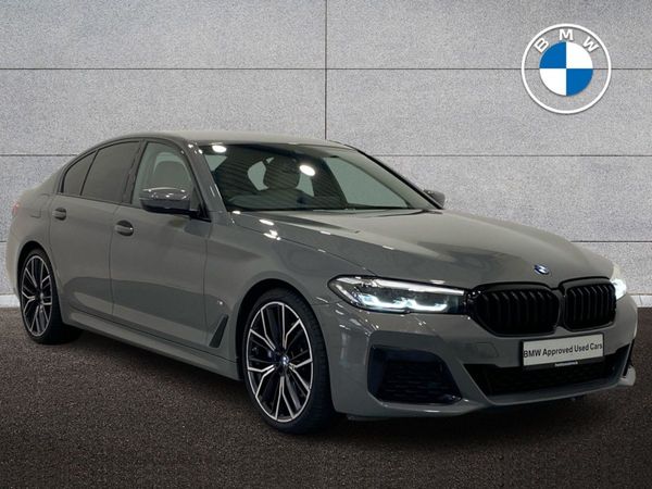 BMW 5-Series Saloon, Diesel Hybrid, 2022, Grey
