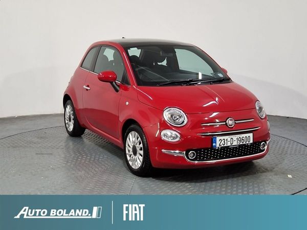 Fiat 500 Hatchback, Petrol, 2023, Red