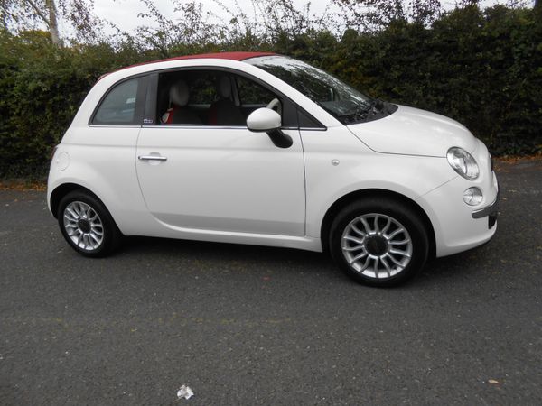 Fiat 500 Convertible, Petrol, 2015, White