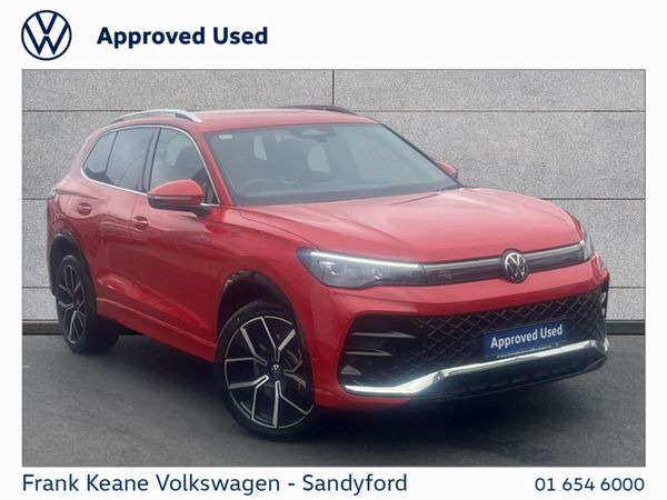 Volkswagen Tiguan SUV, Petrol Hybrid, 2024, Red