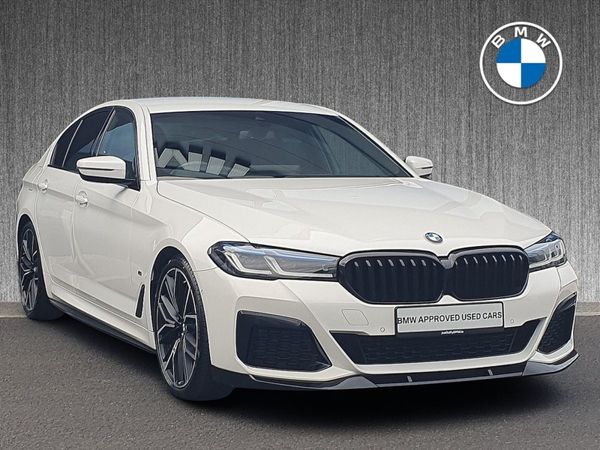 BMW 5-Series Saloon, Diesel Hybrid, 2023, White