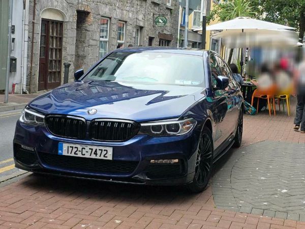 BMW 5-Series Saloon, Petrol Plug-in Hybrid, 2017, Blue