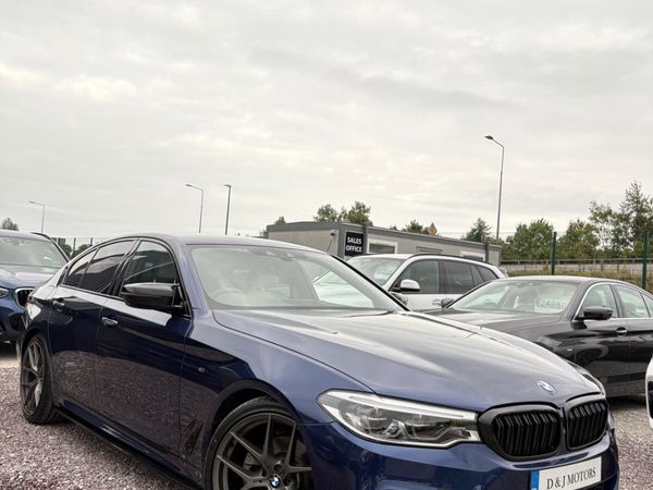 BMW 5-Series Saloon, Diesel, 2017, Blue