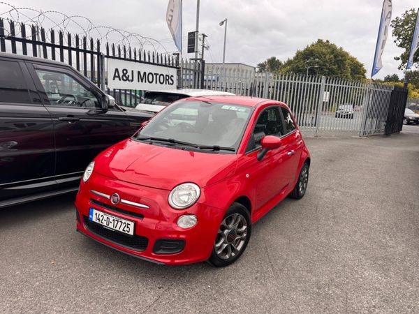 Fiat 500 Hatchback, Petrol, 2014, Red