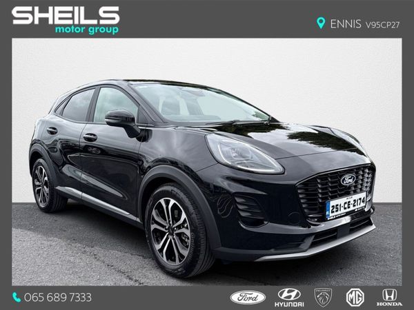 Ford Puma Crossover, Petrol Hybrid, 2025, Black