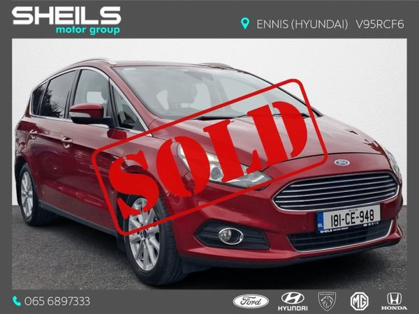 Ford S-Max MPV, Diesel, 2018, Red