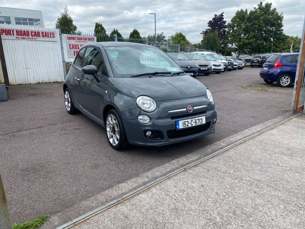 Fiat 500 Hatchback, Petrol, 2015, Grey