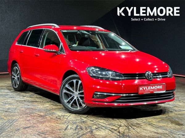 Volkswagen Golf Estate, Petrol, 2019, Red
