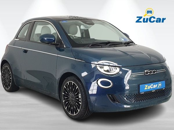 Fiat 500e Hatchback, Electric, 2022, Green