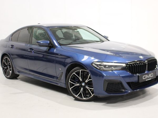 BMW 5-Series Saloon, Petrol Hybrid, 2021, Blue