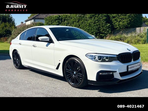 BMW 5-Series Saloon, Petrol Plug-in Hybrid, 2018, White