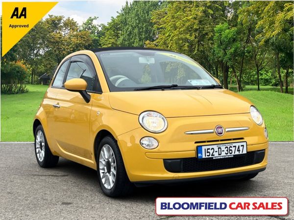 Fiat 500 Convertible, Petrol, 2015, Yellow
