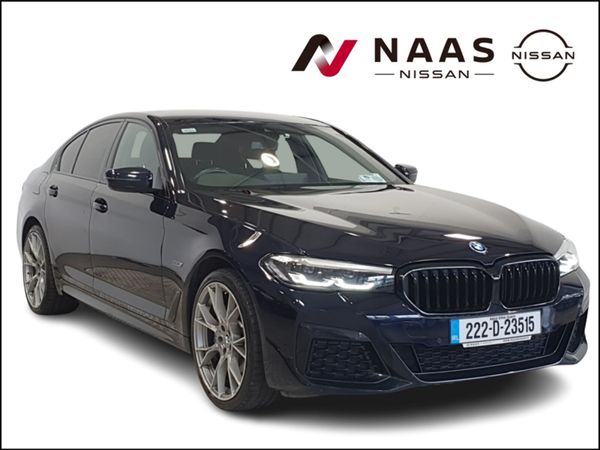 BMW 5-Series Saloon, Petrol Hybrid, 2022, Black