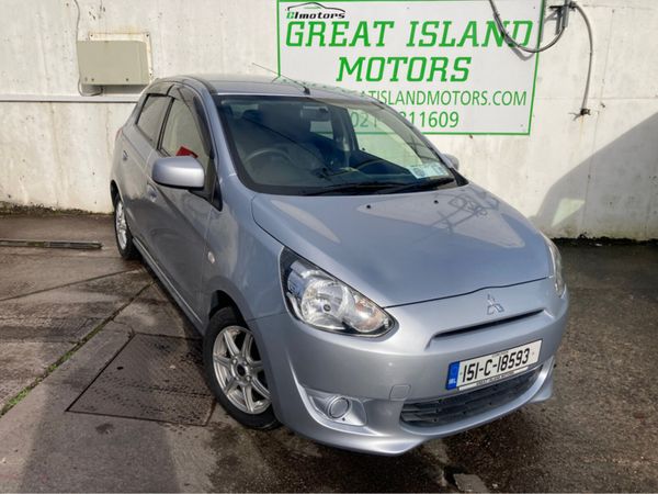 Mitsubishi Mirage Hatchback, Petrol, 2015, Silver