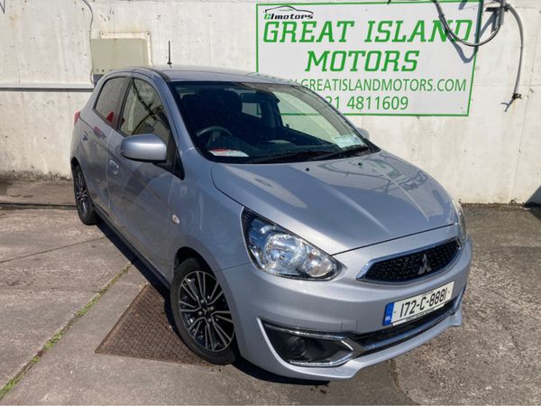 Mitsubishi Mirage Hatchback, Petrol, 2017, Silver