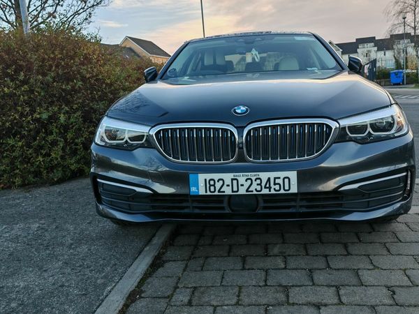 BMW 5-Series Saloon, Petrol Plug-in Hybrid, 2018, Grey