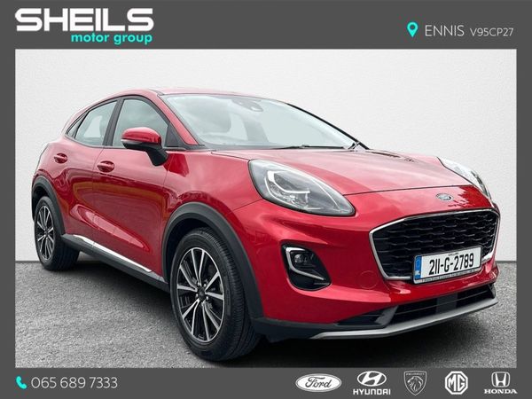Ford Puma Crossover, Petrol Hybrid, 2021, Red
