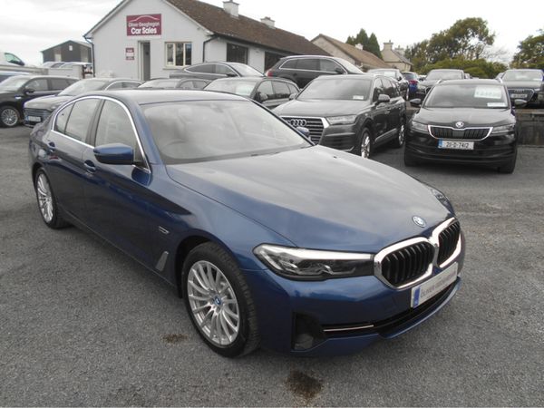 BMW 5-Series Saloon, Petrol Plug-in Hybrid, 2022, Blue