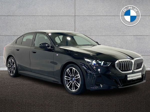 BMW 5-Series Saloon, Petrol Plug-in Hybrid, 2024, Black