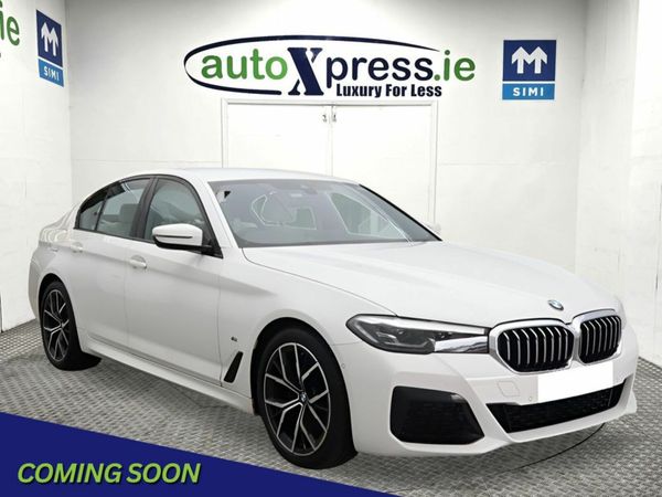 BMW 5-Series Saloon, Diesel Hybrid, 2021, White