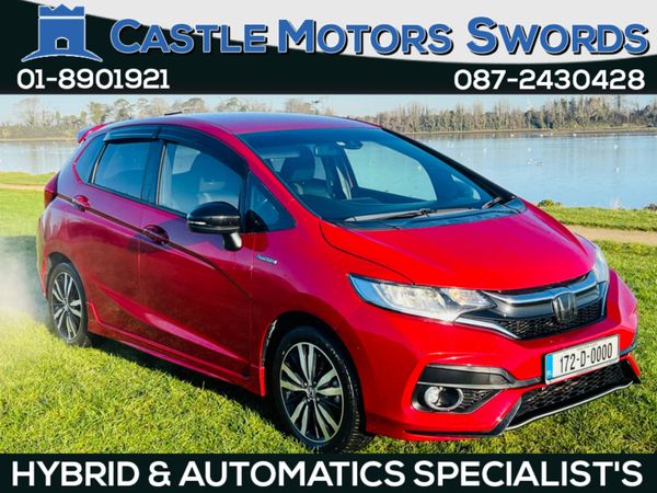 Honda Fit Hatchback, Petrol Hybrid, 2017, Red