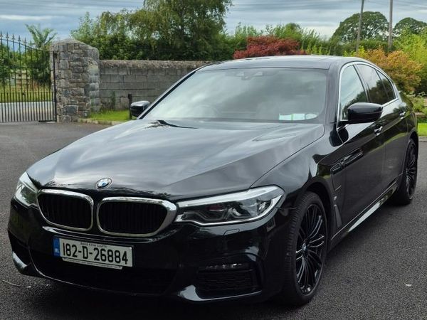 BMW 5-Series Saloon, Petrol Plug-in Hybrid, 2018, Black