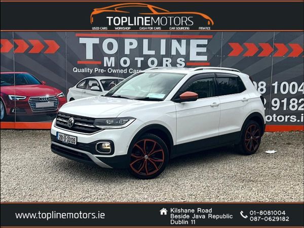 Volkswagen T-Cross Hatchback, Petrol, 2020, White
