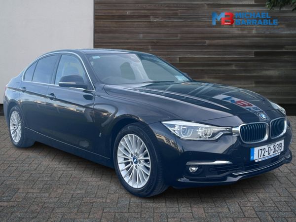 BMW 3-Series Saloon, Petrol Hybrid, 2017, Black